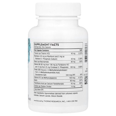 Thorne, B-Complex 6, 60 capsules