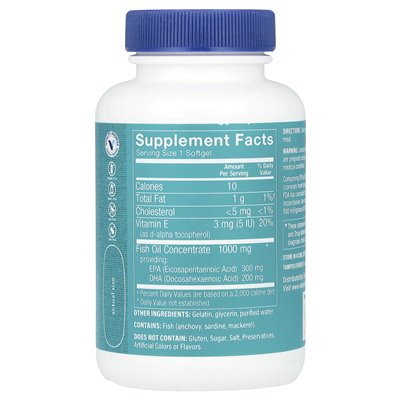 Vitamin Shoppe, Omega-3 Oil, EPA/DHA 500 mg, 60 miękkich