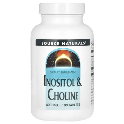 Source Naturals, Inositol und Cholin, 800 mg, 100 Tabletten