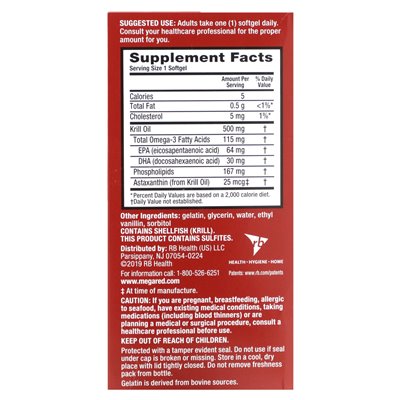 Schiff, Megared, hochwertiges Omega-3-Krillöl, extra stark, 500 mg, 90 Soft