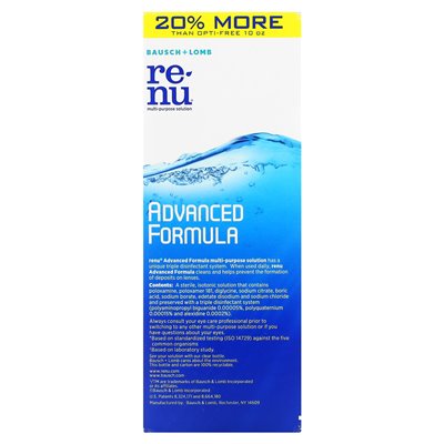 Renu, rozwiązanie wielofunkcyjne, wzór zaawansowany, 12 fl Oz (355 ml) Renu, rozwiązanie wielofunkcyjne, wzór zaawansowany, 12 fl Oz (355 ml)