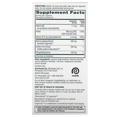 Schiff, Neuriva Brain Health, Ultra, 60 Kapseln