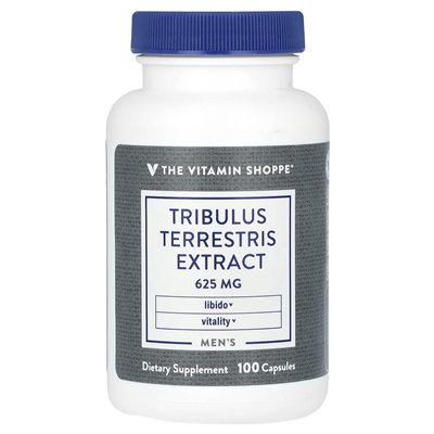 The Vitamin Shoppe, ekstrakt z Tribulus Tribulus, 625 mg, 100 kapsułek