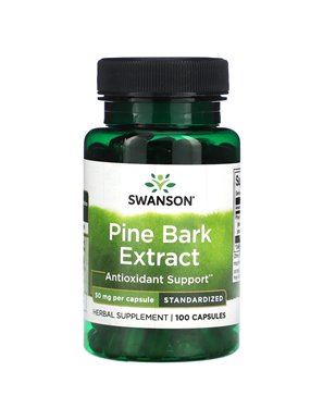 Swanson, Ekstrakt Z Korę Sosnową, 50 mg, 100 Kapsułek Swanson, Ekstrakt Z Korę Sosnową, 50 mg, 100 Kapsułek