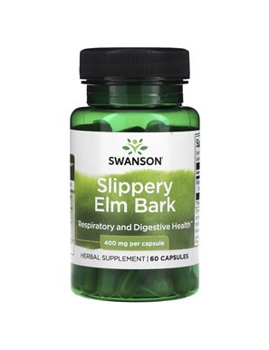 Swanson, Slippery Elm Bark , 400 mg , 60 Capsules Swanson, Slippery Elm Bark , 400 mg , 60 Capsules
