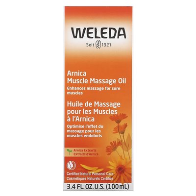 WELEDA, Arnica Muscle Masaż oleju, 3,4 fl oz (100 ml)
