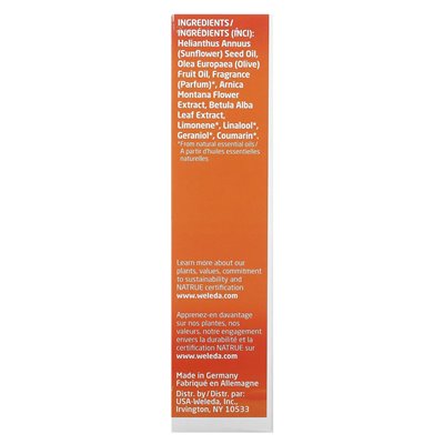 WELEDA, Arnica Muscle Masaż oleju, 3,4 fl oz (100 ml)