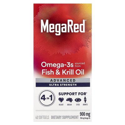 Schiff, Megared®, Advanced 4 w 1 omega-3s, ultra siła, 900 mg, 40 miękkich