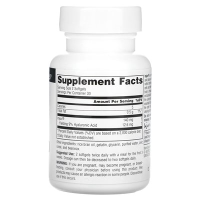 Source Naturals, Hyaluronsäure, 70 mg, 60 Soft