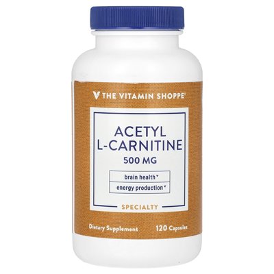 Witaminy Shoppe, acetylo-l-karnityna, 500 mg, 120 kapsułek