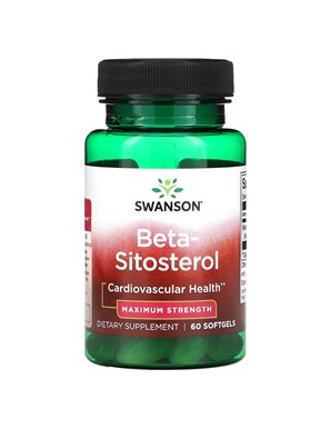 Swanson, Beta-Sitosterol, Maksymalna Siła, 60 Softgeli