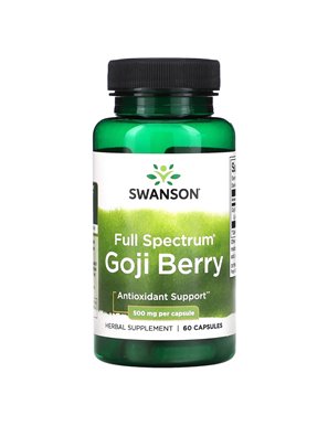 Swanson, Full Spectrum Goji Berry, 500mg, 60 Capsules Swanson, Full Spectrum Goji Berry, 500mg, 60 Capsules