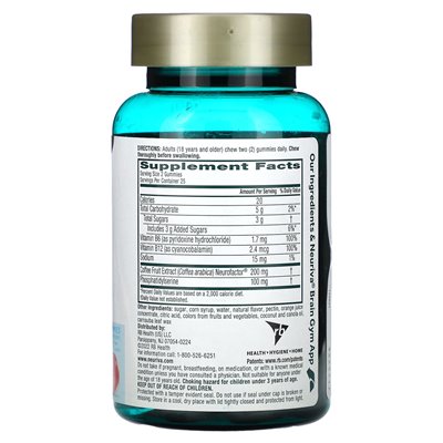Schiff, Neuriva Brain Health, a także witaminy B6 i B12, truskawki, 50 gumzy Schiff, Neuriva Brain Health, a także witaminy B6 i B12, truskawki, 50 gumzy