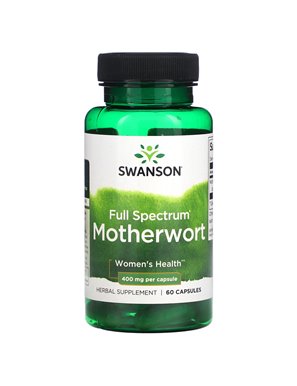 Swanson, Pełne Spektrum Motherwort, 400 mg, 60 Kapsułek
