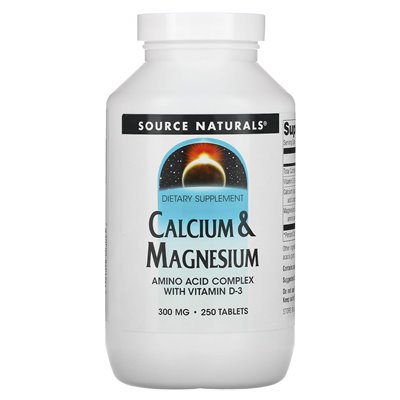 Natural Source, Kalzium und Magnesium, 300 mg, 250 Tabletten