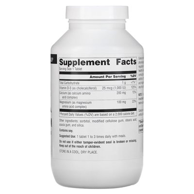 Natural Source, Calcium and Magnesium, 300 mg, 250 tablets
