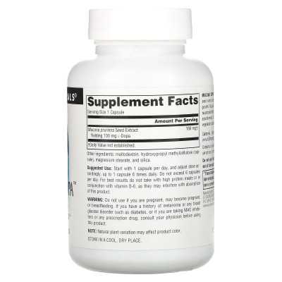 Źródło Naturals, Mucuna Dopa, 100 mg, 120 kapsułek