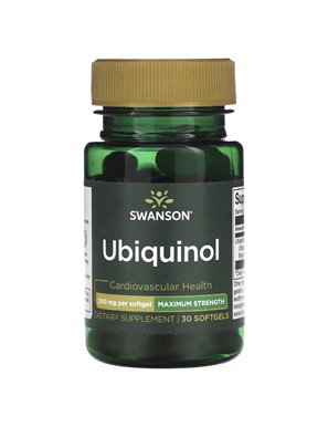 Swanson, Ubiquinol, maximale Stärke, 200 mg, 30 Kapseln Swanson, Ubiquinol, maximale Stärke, 200 mg, 30 Kapseln