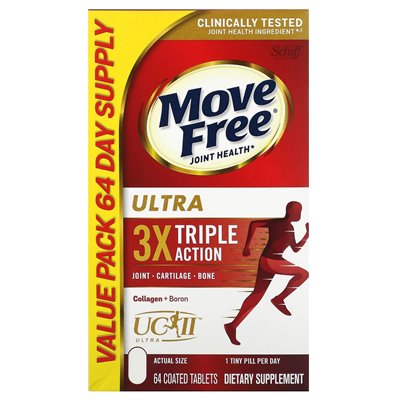 Schiff, Move Free Joint Health, Ultra, Triple Action, 64 Tabletten