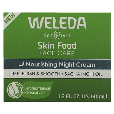 Weleda, Food Facial Care, Nourishing Night Cream, 1.3 Flora (40 ml)