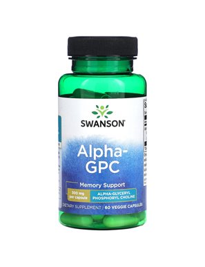 Swanson, Alpha GPC, 300mg, 60 Vegetarian Capsules