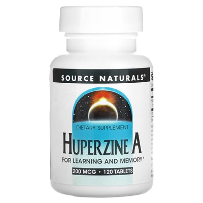Źródło Naturals, Huperzine A, 200 mcg, 120 tabletek