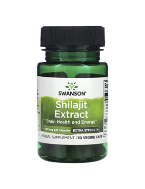 Swanson, Shilajit-Extrakt, 100 mg, 30 vegetarische Kapseln Swanson, Shilajit-Extrakt, 100 mg, 30 vegetarische Kapseln