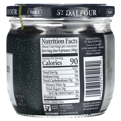 St. Dalfour, French Plums, Pided, 7 oz (200 g)