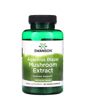 Swanson, Muchomora Agaricus Blazei Extract, 500 mg, 90 Vegetarian Capsules Swanson, Muchomora Agaricus Blazei Extract, 500 mg, 90 Vegetarian Capsules
