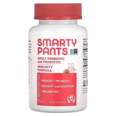 SmartYpants, Adult Prebiotic & Probiotic, Strawberry Cream, 7 Billion CFU, 60 Gummies