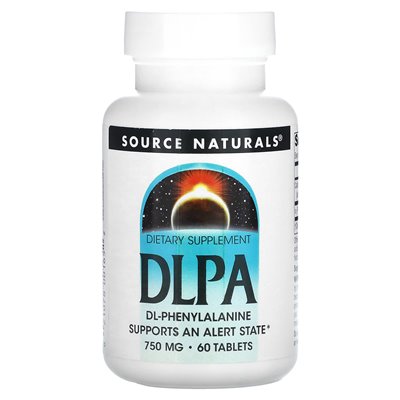 Source Naturals, DLPA, 750mg, 60 tablets