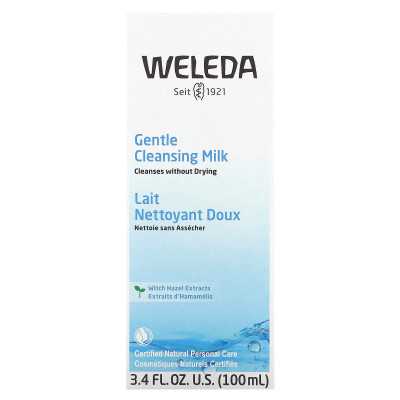 WELEDA Gentle Cleansing Milk, Eye Hole Extracts, 3.4 fl oz (100 ml)