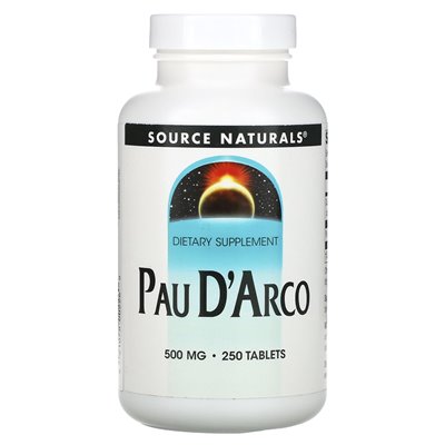 Source Naturals, Pau D'Arco, 500 mg, 250 tabletek (250 mg na tabletkę) Source Naturals, Pau D'Arco, 500 mg, 250 tabletek (250 mg na tabletkę)