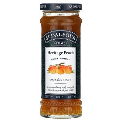 St. Dalfour, Heritage Peach Fruit, 10 oz (284 g)