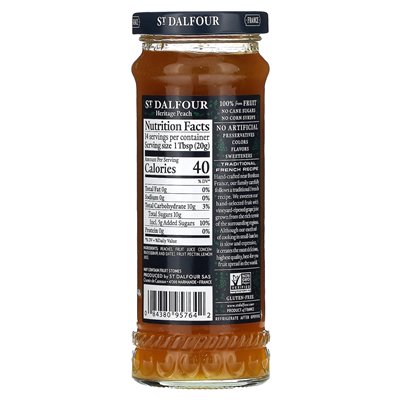 St. Dalfour, Heritage Peach Fruit, 10 oz (284 g)