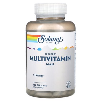 Solaray, Spectro Multivitamin, Mann, 120 Kapseln