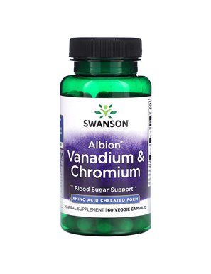 Swanson, Albion Vanadium & Chrom, 60 vegetarische Kapseln