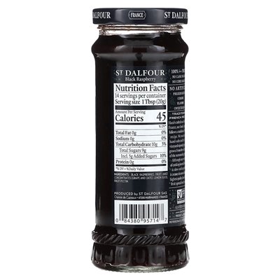 St. Dalfour, fruit spread, black raspberry, 10 oz (284 g)