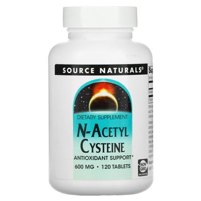 Źródło Naturals, cysteina N-acetylowa, 600 mg, 120 tabletek