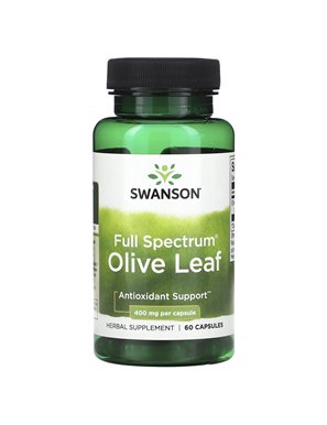 Swanson, Pełne Spektrum Liście Oliwnych, 400 mg, 60 Kapsułek Swanson, Pełne Spektrum Liście Oliwnych, 400 mg, 60 Kapsułek