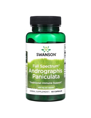 Swanson, Pełny Spektrum Andrographis Paniculata, 400 mg, 60 Kapsułek Swanson, Pełny Spektrum Andrographis Paniculata, 400 mg, 60 Kapsułek