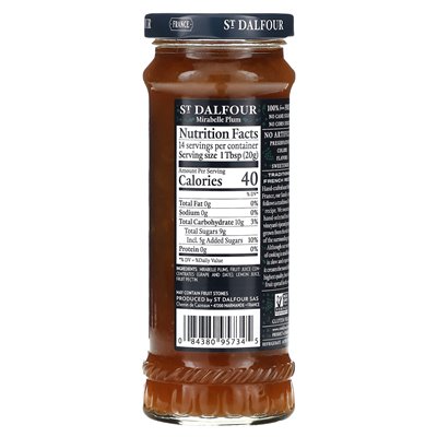 St. Dalfour, Mirabelle Plum, owocowe rozprzestrzenianie się, 10 uncji (284 g)