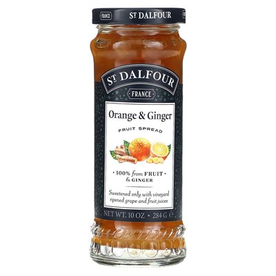 St. Dalfour, Orange &amp Ginger, Fruit Spread, 10 uncji (284 g)