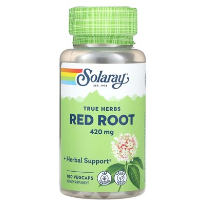 Solaray, True Herbs, Red Root, 420 mg, 100 Vegcaps