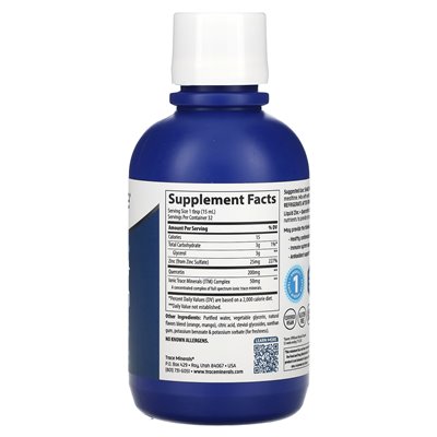 Trace, Liquid Zinc + Quercetin, Orange Mango, 16 fl.Oz.(473 ml)