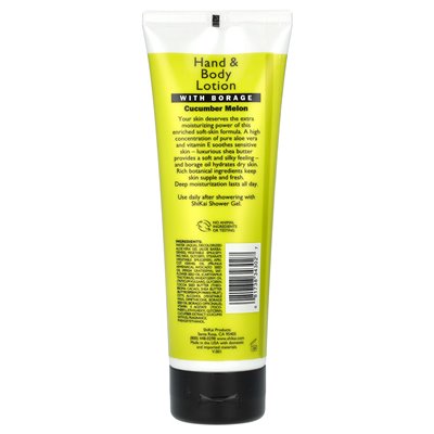 Shikai, nawilżający balsam dłoni i ciała, melon ogórka, 8 fl oz (238 ml)