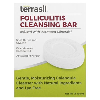 Terrasil, baton oczyszczający zapalenie pęcherzyków, 75 g Terrasil, baton oczyszczający zapalenie pęcherzyków, 75 g