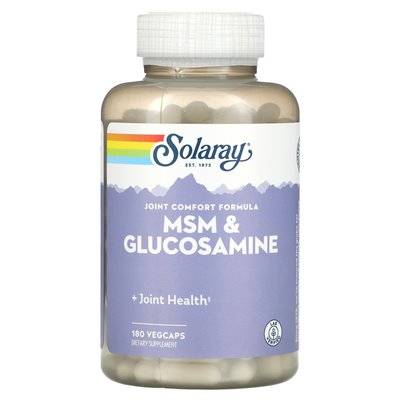 Solaray, MSM und Glucosamin, 180 pflanzliche Kapseln