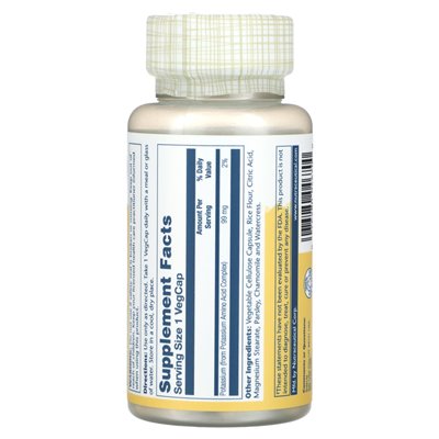 Solaray, Kalium, 99 mg, 100 vegetarische Kapseln