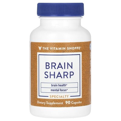 Witaminy Shoppe, Brain Sharp, 90 kapsułek
